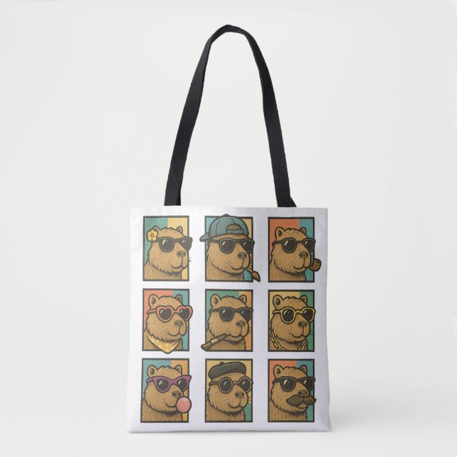 Tote Bag Capybara Calm Crew (Devant)