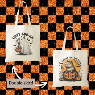 Tote Bag Capybara Capy Halloween Funny Capy-Boo-Ra Cute