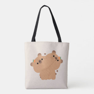 Tote Bag Capybara Couple