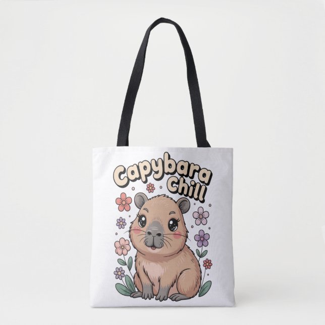 Tote Bag Capybara Détente (Devant)