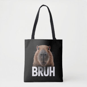 Tote Bag Capybara Drôle Bruh 
