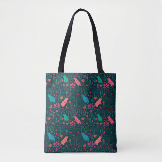 Tote Bag Capybara joueur dans la forêt – Sans couture tropi