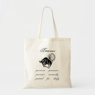 Tote Bag Caractéristiques Taurus personnalisables Zodiac à 