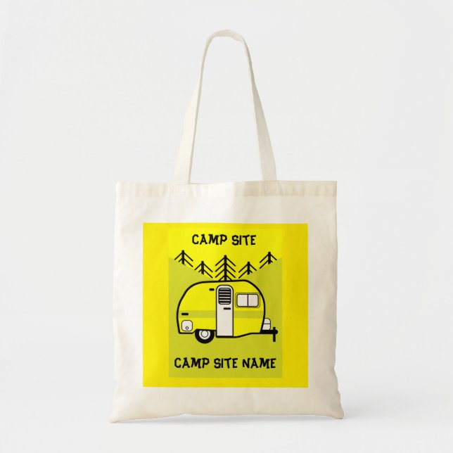 Tote Bag Caravan Cadeaux d'art Aimer Ma Caravane (Devant)