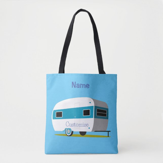 Tote Bag Caravan Camper RV Thunder_Cove (Devant)