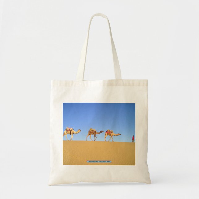 Tote Bag Caravane en chameau, Désert de Thar, Inde (Devant)