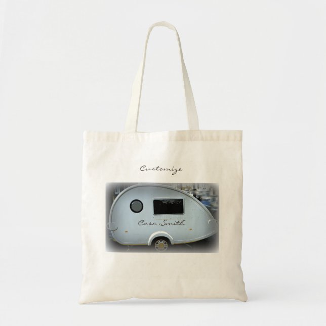 Tote Bag Caravane gitane Thunder_Cove campant heureux de (Devant)