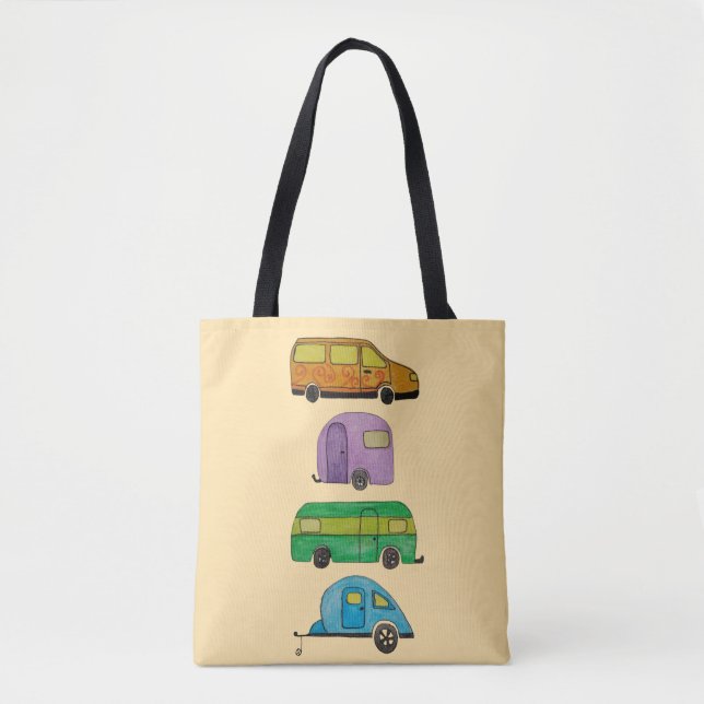 Tote Bag Caravanes de camping (Devant)