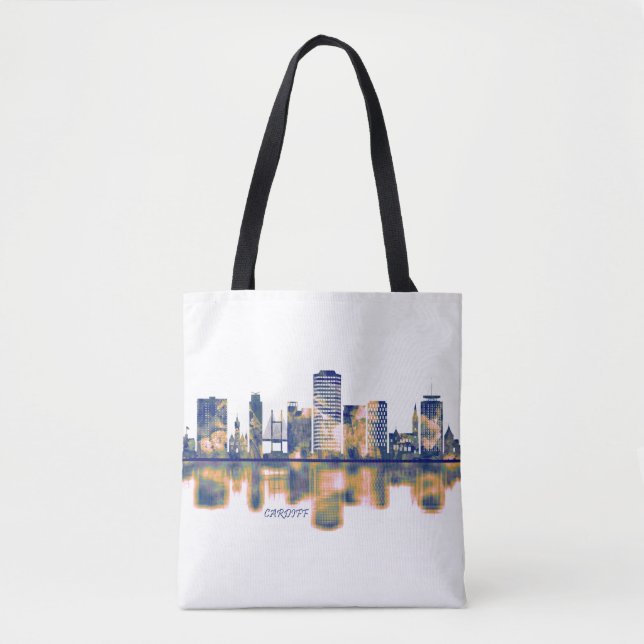 Tote Bag Cardiff Skyline (Devant)