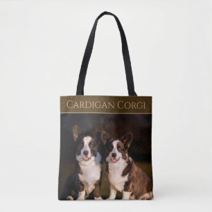 Tote Bag Cardigan Corgi