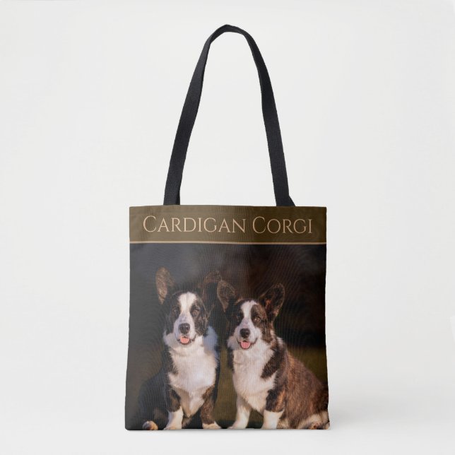 Tote Bag Cardigan Corgi (Devant)