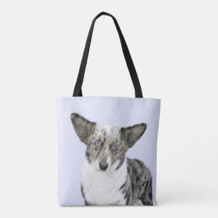 Tote Bag Cardigan Welsh Corgi Peinture - Chien d'art origin