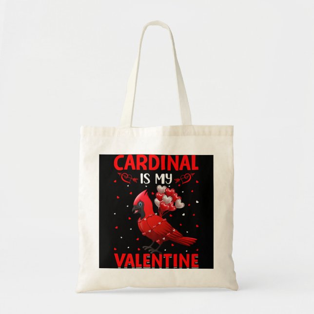 Tote Bag Cardinal Est Mon Coeur Valentin Aimer Cardinal Val (Devant)