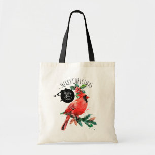 Tote Bag Cardinal Rouge Bonne année Joyeux Noël