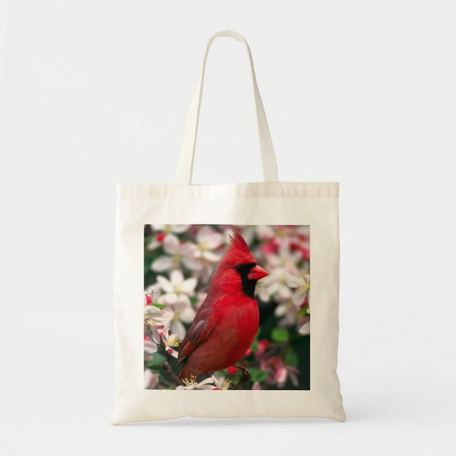 Tote Bag Cardinal rouge mâle (Devant)