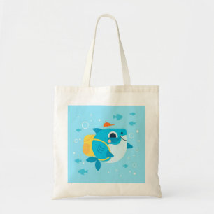 Tote Bag caricature à l'effigie des requins