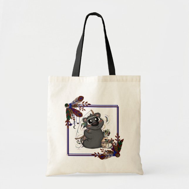 Tote Bag Caricature Bear Fourre-tout (Devant)