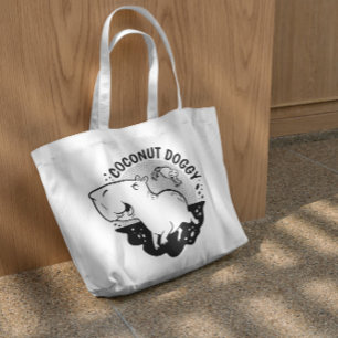 Tote Bag Caricature Capybara Et Frog
