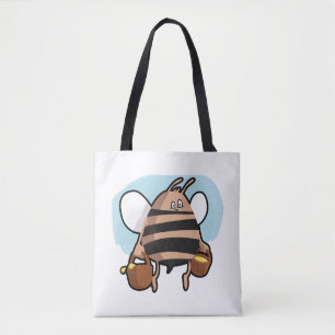 Tote Bag Caricature d'abeille