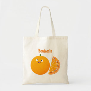 Tote Bag Caricature d'agrumes d'orange