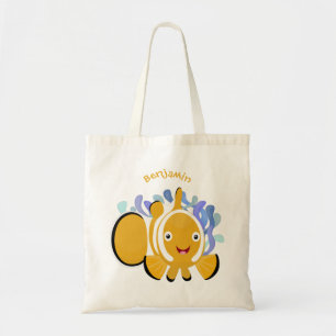 Tote Bag Caricature d'anénome de poisson clown joli