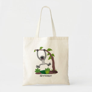 Tote Bag Caricature de bande de gibbon joyeux