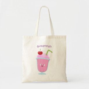 Tote Bag Caricature de crème glacée de fraise mignonne