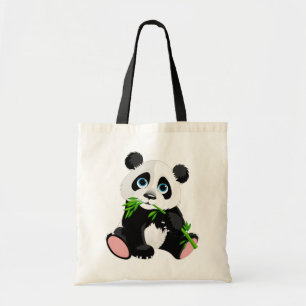 Tote Bag Caricature de l'ours de Panda Cute