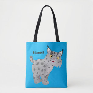 Tote Bag Caricature de lynx de lynx de lynx