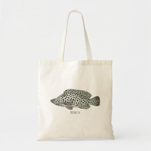 Tote Bag Caricature de poissons de mérou à bosse