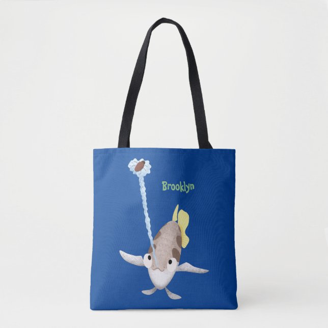 Tote Bag Caricature de Tir à l'arc (Devant)