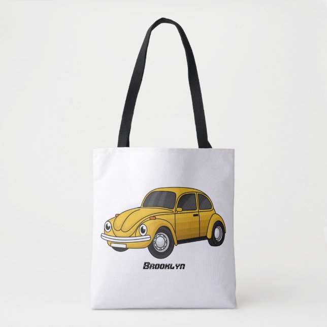 Tote Bag Caricature de voiture classique (Devant)