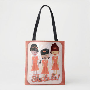 Tote Bag Caricature du groupe Sha La Girl