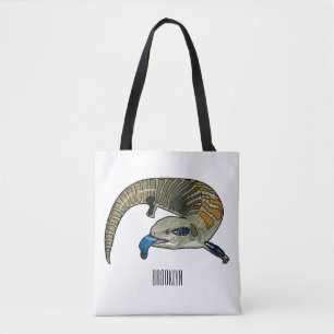 Tote Bag Caricature en bleu