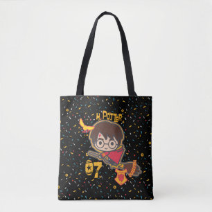 Tote Bag Caricature Harry Potter Quidditch Chercher