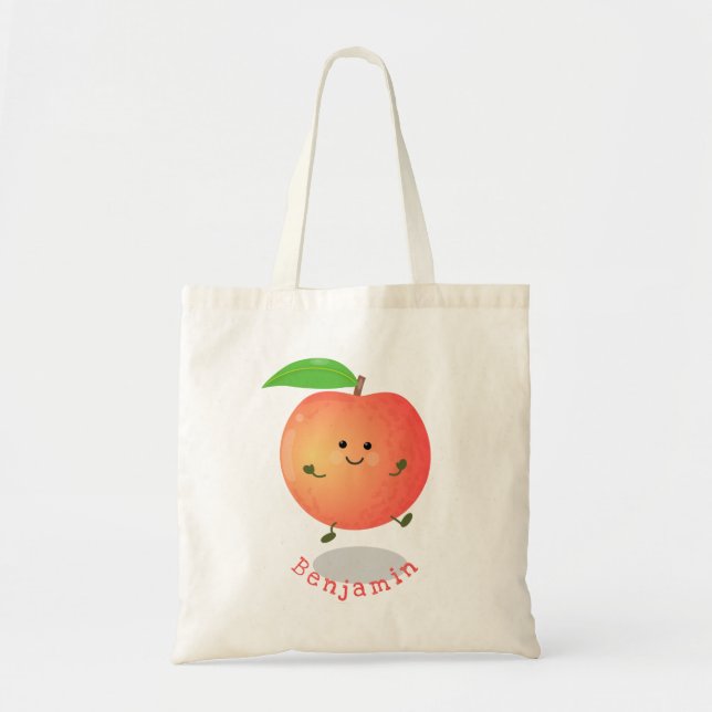 Tote Bag Caricature jaune pêche très agréable (Devant)