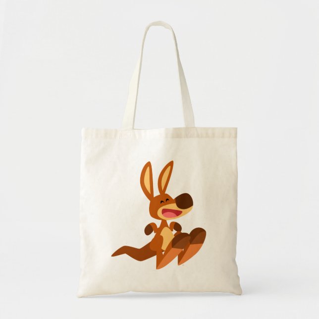 Tote Bag Caricature mignon Kangaroo Joey (Devant)