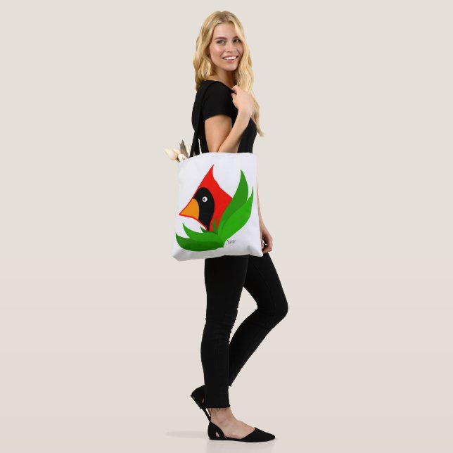 Tote Bag Caricature Oiseau cardinal (Sur le modèle)