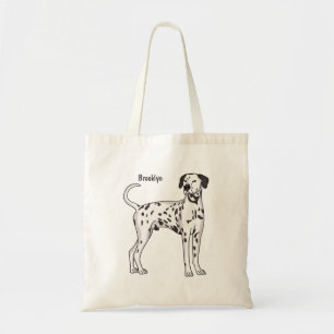 Tote Bag Caricature pour chien dalmate