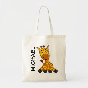 Tote Bag Caricature pour enfants Zoo zoologique de la Jungl