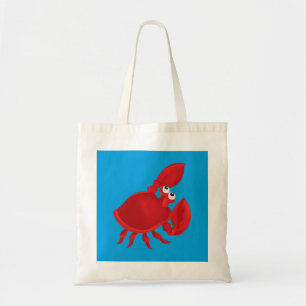 Tote Bag Caricature rouge crabe