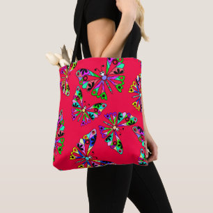 Tote Bag Caricature sans couture mignon amusant enfants pap