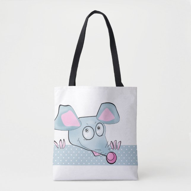 Tote Bag Caricature souris rat Nouvel An 2020 symbole enfan (Devant)
