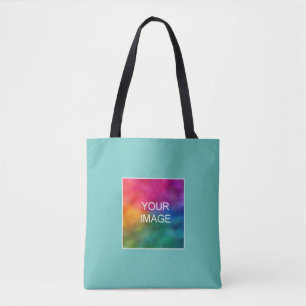 Tote Bag Carissma Turquoise Lumière Ajouter Votre Photo Ici
