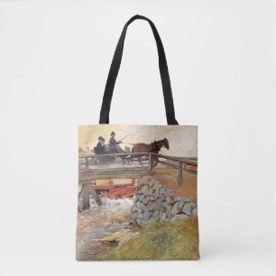 Tote Bag Carl Larsson - Le pont