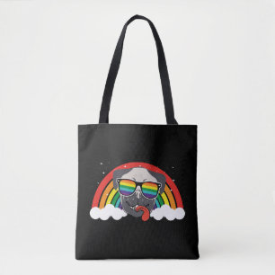 Tote Bag Carlin arc-en-ciel mou