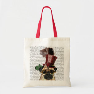 Tote Bag Carlin avec chapeau de dessus style Steampunk