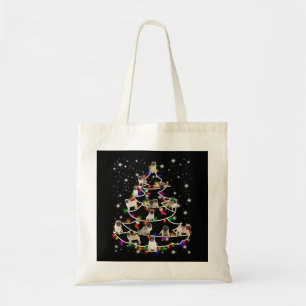 Tote Bag carlin avec des amis heureux Noël saison