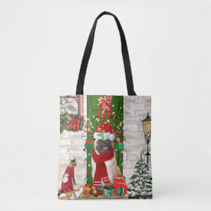 Tote Bag Carlin Chien Noël