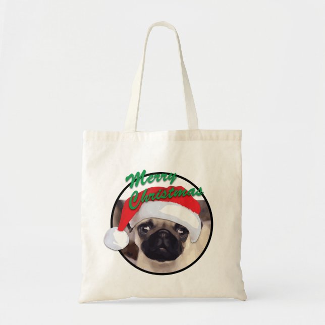 Tote Bag Carlin de Noël - budget Fourre-tout (Devant)